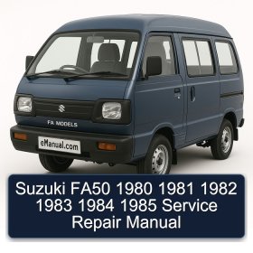 Suzuki FA50 1980 1981 1982 1983 1984 1985 Service Repair Manual