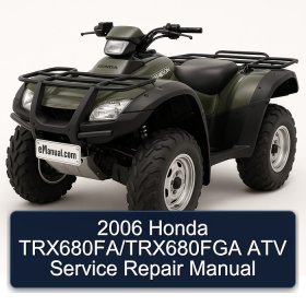 2006 Honda TRX680FA/TRX680FGA ATV Service Repair Manual
