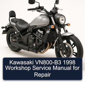 Kawasaki VN800-B3 1998 Workshop Service Manual for Repair