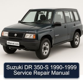 Suzuki DR 350-S 1990-1999 Service Repair Manual