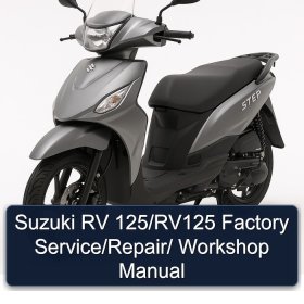 Suzuki RV 125/RV125 Factory Service/Repair/ Workshop Manual