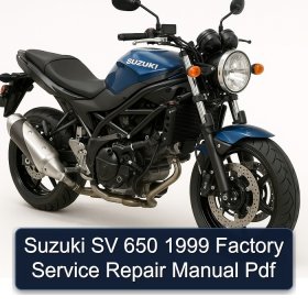 Suzuki SV 650 1999 Factory Service Repair Manual Pdf