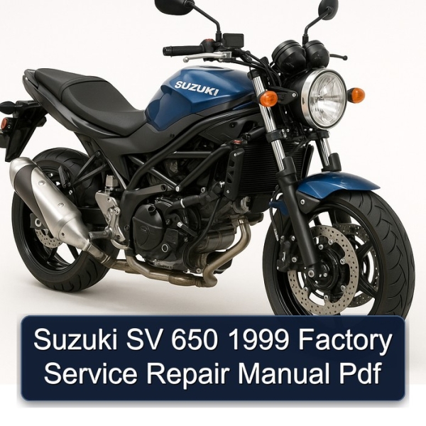 Suzuki SV 650 1999 Factory Service Repair Manual Pdf