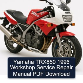 Yamaha TRX850 1996 Workshop Service Repair Manual PDF Download