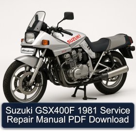 Suzuki GSX400F 1981 Service Repair Manual PDF Download