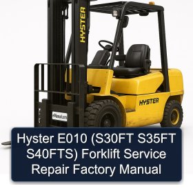 Hyster E010 (S30FT S35FT S40FTS) Forklift Service Repair Factory Manual