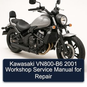 Kawasaki VN800-B6 2001 Workshop Service Manual for Repair