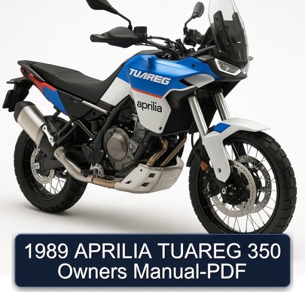1989 APRILIA TUAREG 350 Owners Manual-PDF