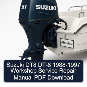 Suzuki DT8 DT-8 1988-1997 Workshop Service Repair Manual PDF Download