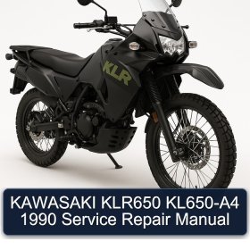 KAWASAKI KLR650 KL650-A4 1990 Service Repair Manual