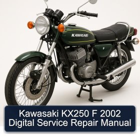 Kawasaki KX250 F 2002 Digital Service Repair Manual
