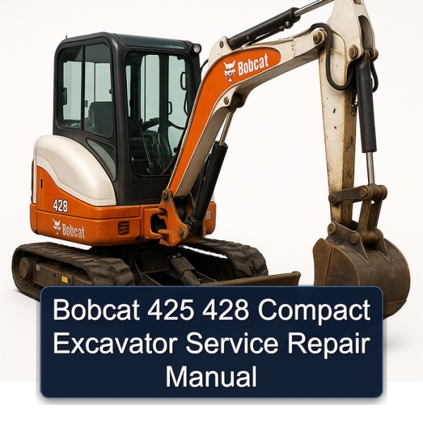 Bobcat 425 428 Compact Excavator Service Repair Manual