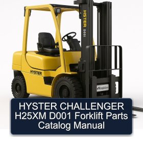 HYSTER CHALLENGER H25XM D001 Forklift Parts Catalog Manual