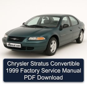 Chrysler Stratus Convertible 1999 Factory Service Manual PDF Download