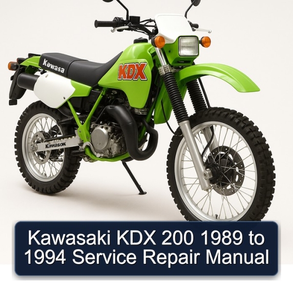 Kawasaki KDX 200 1989 to 1994 Service Repair Manual