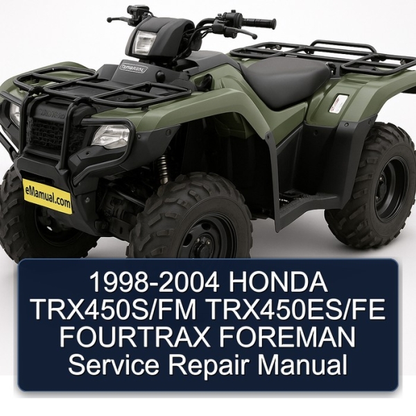 1998-2004 HONDA TRX450S/FM TRX450ES/FE FOURTRAX FOREMAN Service Repair Manual