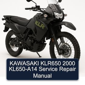 KAWASAKI KLR650 2000 KL650-A14 Service Repair Manual
