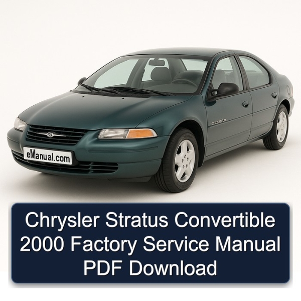 Chrysler Stratus Convertible 2000 Factory Service Manual PDF Download