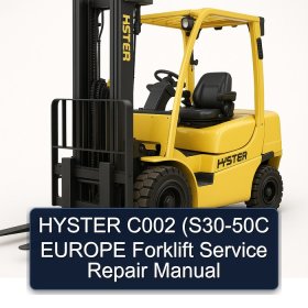 HYSTER C002 (S30-50C EUROPE Forklift Service Repair Manual