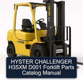 HYSTER CHALLENGER H35XM D001 Forklift Parts Catalog Manual