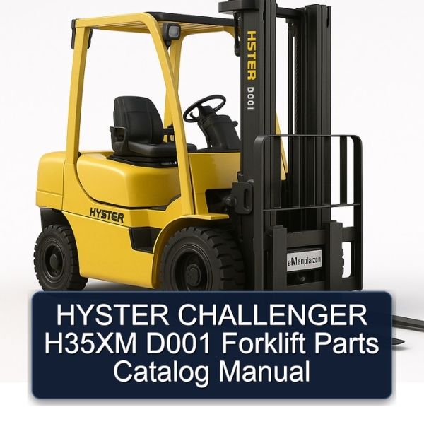 HYSTER CHALLENGER H35XM D001 Forklift Parts Catalog Manual