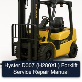 Hyster D007 (H280XL) Forklift Service Repair Manual