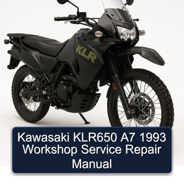 Kawasaki KLR650 A7 1993 Workshop Service Repair Manual