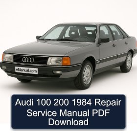 Audi 100 200 1984 Repair Service Manual PDF Download