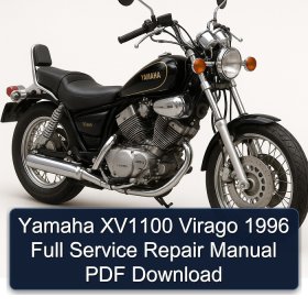 Yamaha XV1100 Virago 1996 Full Manual de servicio y reparación PDF Download