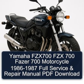Yamaha FZX700 FZX 700 Fazer 700 Motorcycle 1986-1987 Full Service & Repair Manual PDF Download