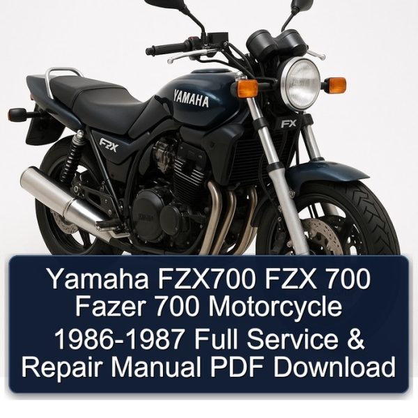 Yamaha FZX700 FZX 700 Fazer 700 Motorcycle 1986-1987 Full Service & Repair Manual PDF Download