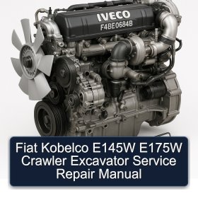 Fiat Kobelco E145W E175W Crawler Excavator Service Repair Manual