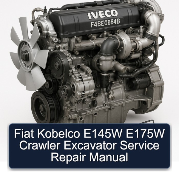 Fiat Kobelco E145W E175W Crawler Excavator Service Repair Manual