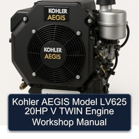 Kohler AEGIS Model LV625 20HP V TWIN Engine Workshop Manual