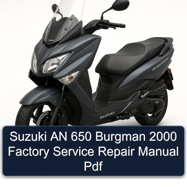 Suzuki AN 650 Burgman 2000 Factory Service Repair Manual Pdf