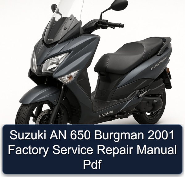 Suzuki AN 650 Burgman 2001 Factory Service Repair Manual Pdf
