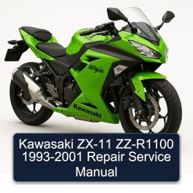 Kawasaki ZX-11 ZZ-R1100 1993-2001 Repair Service Manual