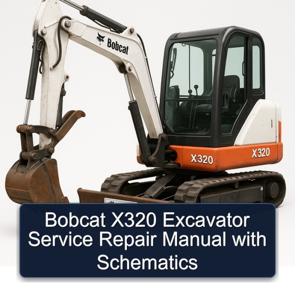 Bobcat X320 Excavator Service Repair Manual with Schematics