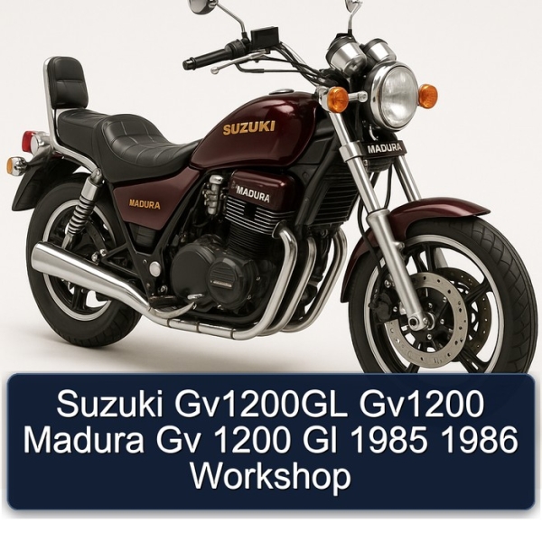 Suzuki Gv1200GL Gv1200 Madura Gv 1200 Gl 1985 1986 Workshop