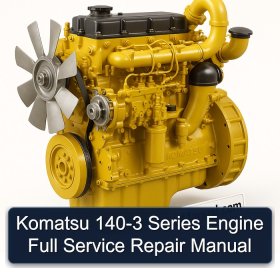Komatsu 140-3 Series Engine Full Service Repair Manual