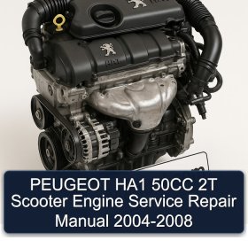 PEUGEOT HA1 50CC 2T Scooter Engine Service Repair Manual 2004-2008