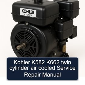 Kohler K582 K662 twin cylinder air cooled Service Repair Manual