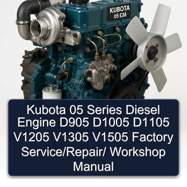 Kubota 05 Series Diesel Engine D905 D1005 D1105 V1205 V1305 V1505 Factory Service/Repair/ Workshop Manual