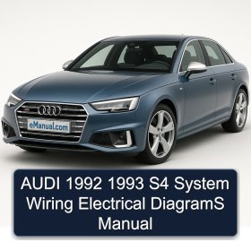 AUDI 1992 1993 S4 System Wiring Electrical DiagramS Manual