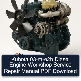 Kubota 03-m-e2b Diesel Engine Workshop Service Repair Manual PDF Download
