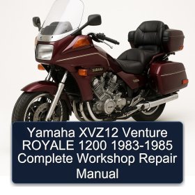Yamaha XVZ12 Venture ROYALE 1200 1983-1985 Complete Workshop Repair Manual