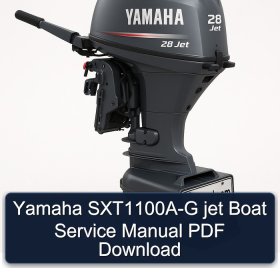 Yamaha SXT1100A-G jet Boat Service Manual PDF Download
