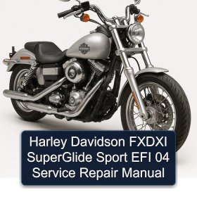 Harley Davidson FXDXI SuperGlide Sport EFI 04 Service Repair Manual