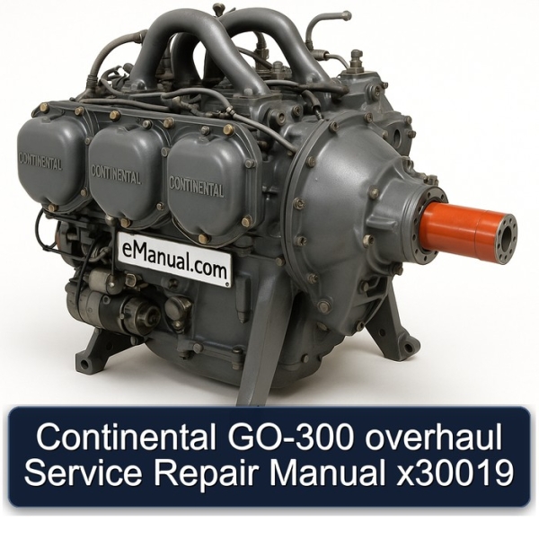 Continental GO-300 overhaul Service Repair Manual x30019