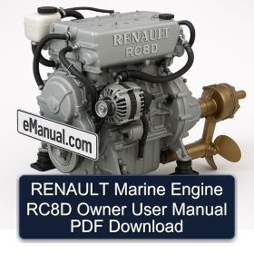 RENAULT Marine Engine RC8D Owner User Manual PDF Download